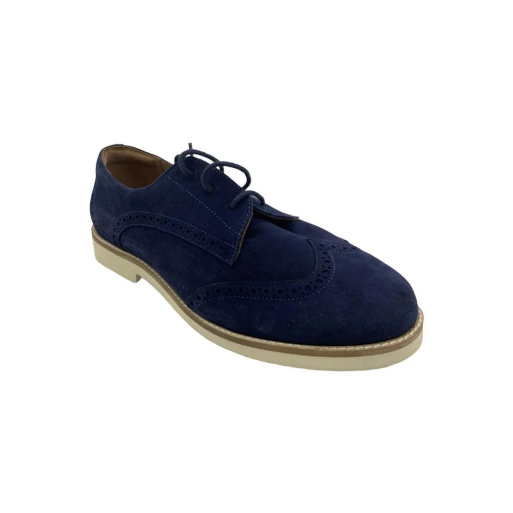 Softwalk Women's Willet Lace-Up Oxfords Navy/Almond Suede - Extra Wide
